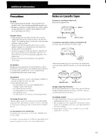 Preview for 13 page of Sony TC-WR565 - Cassette Deck Operating Instructions Manual