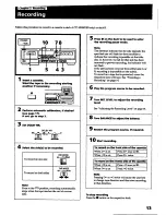 Preview for 13 page of Sony TC-WR645S Operating Instructions Manual