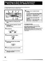 Preview for 16 page of Sony TC-WR645S Operating Instructions Manual