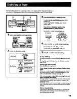 Предварительный просмотр 19 страницы Sony TC-WR645S Operating Instructions Manual