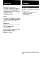 Preview for 4 page of Sony TC-WR670 Operating Instructions Manual