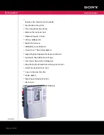 Preview for 1 page of Sony TCM-210DV Marketing Specifications