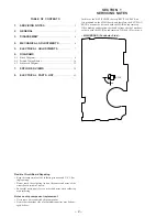 Preview for 2 page of Sony TCM-40DV Service Manual