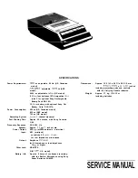 Sony TCM-757 Service Manual preview