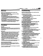 Preview for 2 page of Sony TCS-580V Operating Instructions Manual