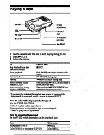 Preview for 4 page of Sony TCS-580V Operating Instructions Manual