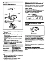 Preview for 5 page of Sony TCS-580V Operating Instructions Manual