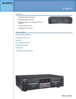 Sony TCW-E475 Specifications preview