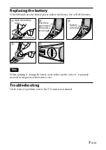 Предварительный просмотр 7 страницы Sony TDG-BR100 Operating Instructions Manual