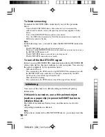 Preview for 10 page of Sony TDM-BT1 - Digital Media Port Bluetooth Interface Operating Instructions Manual