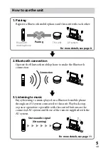 Предварительный просмотр 5 страницы Sony TDM-BT10 Operating Instructions Manual