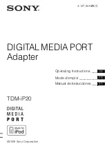 Preview for 1 page of Sony TDM-iP20 Operating Instructions Manual