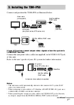 Preview for 7 page of Sony TDM-iP50 - Digital Media Port Cradle Operating Instructions Manual