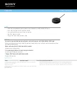 Sony TDM-iP50 - Digital Media Port Cradle Specifications preview