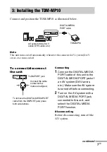 Preview for 7 page of Sony TDM-MP10 Operating Instructions Manual