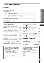 Preview for 3 page of Sony Tinitron KV-ES29 Operating Instructions Manual