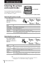 Preview for 14 page of Sony Tinitron KV-ES29 Operating Instructions Manual