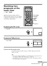 Предварительный просмотр 17 страницы Sony Tinitron KV-ES29 Operating Instructions Manual