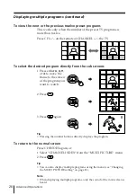 Preview for 20 page of Sony Tinitron KV-ES29 Operating Instructions Manual