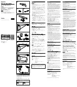 Sony TMR-PJ2 Operating Instructions preview