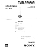 Sony TMR-RF950R Service Manual preview