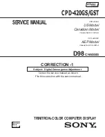 Preview for 50 page of Sony Trinitron CPD-420GS Service Manual