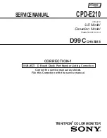 Предварительный просмотр 43 страницы Sony Trinitron CPD-E210 Service Manual