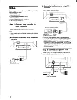 Предварительный просмотр 6 страницы Sony Trinitron CPD-G200 Operating Instructions Manual