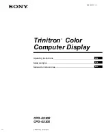 Предварительный просмотр 48 страницы Sony Trinitron CPD-G220R Service Manual