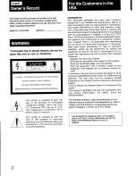 Preview for 2 page of Sony Trinitron GVM-2000 Operating Instructions Manual