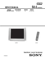 Предварительный просмотр 2 страницы Sony Trinitron KD-27FS130 Service Manual