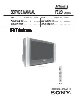 Предварительный просмотр 1 страницы Sony Trinitron KD-28DX51E Service Manual