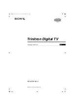 Sony Trinitron KD-32DX100U Operating Instructions Manual preview