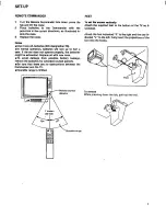 Предварительный просмотр 5 страницы Sony Trinitron KV-1311CR Operating Instructions Manual