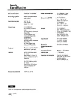 Preview for 46 page of Sony Trinitron KV-13VM20 Operating Instructions Manual