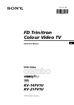 Sony Trinitron KV-14FV1U Instruction Manual preview