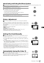 Предварительный просмотр 7 страницы Sony Trinitron KV-14FV1U Instruction Manual