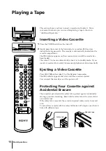 Предварительный просмотр 16 страницы Sony Trinitron KV-14V1K Operating Instructions Manual