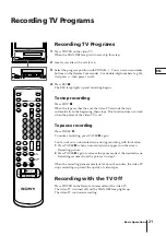 Предварительный просмотр 21 страницы Sony Trinitron KV-14V1K Operating Instructions Manual