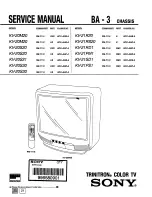 Предварительный просмотр 1 страницы Sony Trinitron KV-20M20 Service Manual