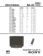 Preview for 1 page of Sony Trinitron KV-20M42 Service Manual