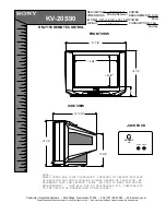 Предварительный просмотр 1 страницы Sony Trinitron KV-20S90 Dimension Manual