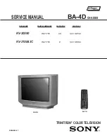 Sony Trinitron KV-20S90 Service Manual предпросмотр