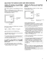 Предварительный просмотр 15 страницы Sony Trinitron KV-20XBR Operating Instructions Manual