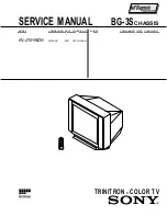 Sony Trinitron KV-2199XDK Service Manual preview