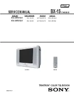 Предварительный просмотр 2 страницы Sony TRINITRON KV-21FS150 Service Manual