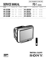 Preview for 1 page of Sony TRINITRON KV-25X5A Service Manual