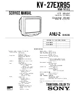 Preview for 2 page of Sony Trinitron KV-27EXR90 Service Manual