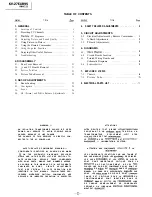 Preview for 3 page of Sony Trinitron KV-27EXR90 Service Manual