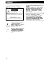 Preview for 2 page of Sony Trinitron KV-27HSR10 Operating Instructions Manual